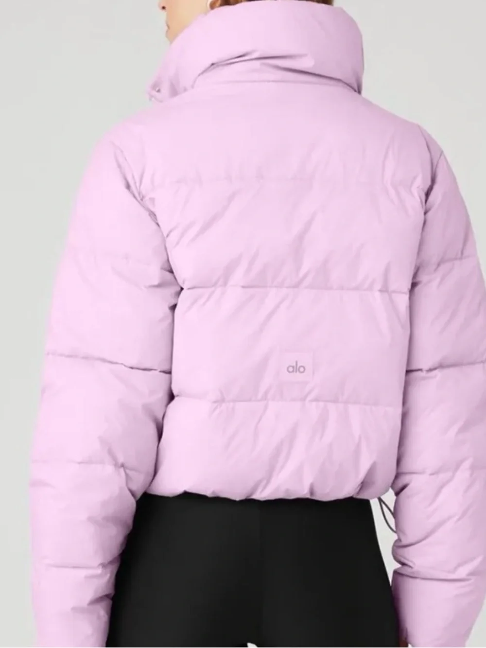 ALO Yoga Lavender Cropped Puffer Jacket